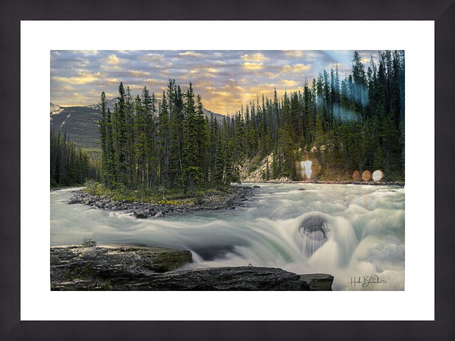 Sunwapta Falls Jasper Alberta Canada Picture Frame Printing