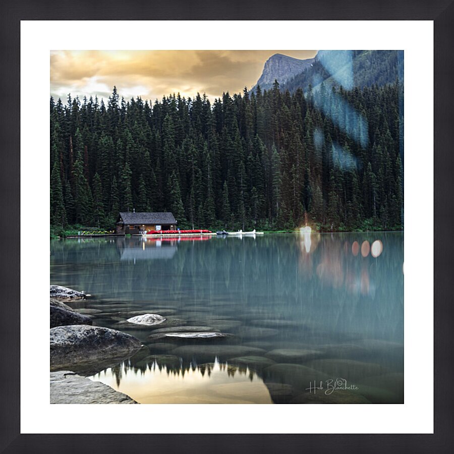 Canoe Club Lake Louise Alberta Canada Picture Frame Printing