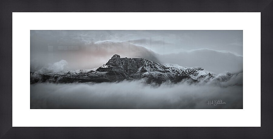 Rolling Clouds In The Rockies Alberta Canada Picture Frame Printing