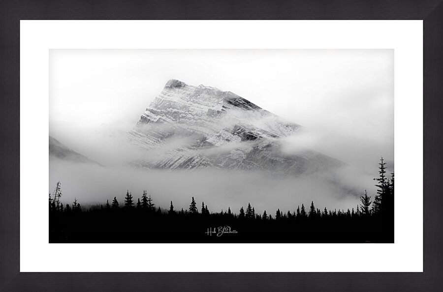 Sleeping Mountain In The Rockies Alberta Canada Picture Frame Printing