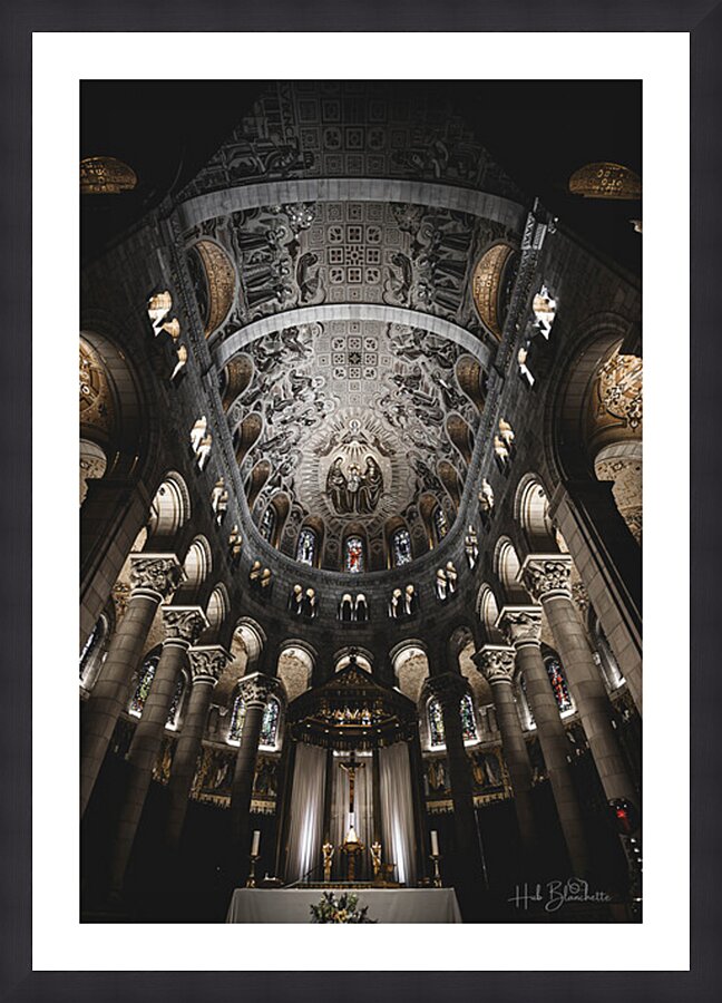 Basilica in Sainte-Anne-de-Beaupre Quebec Canada Picture Frame Printing