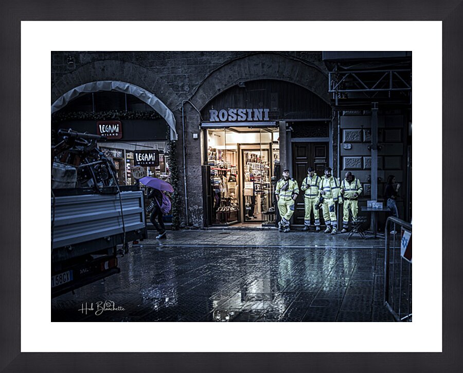 City Workers Florence Italy Picture Frame Printing