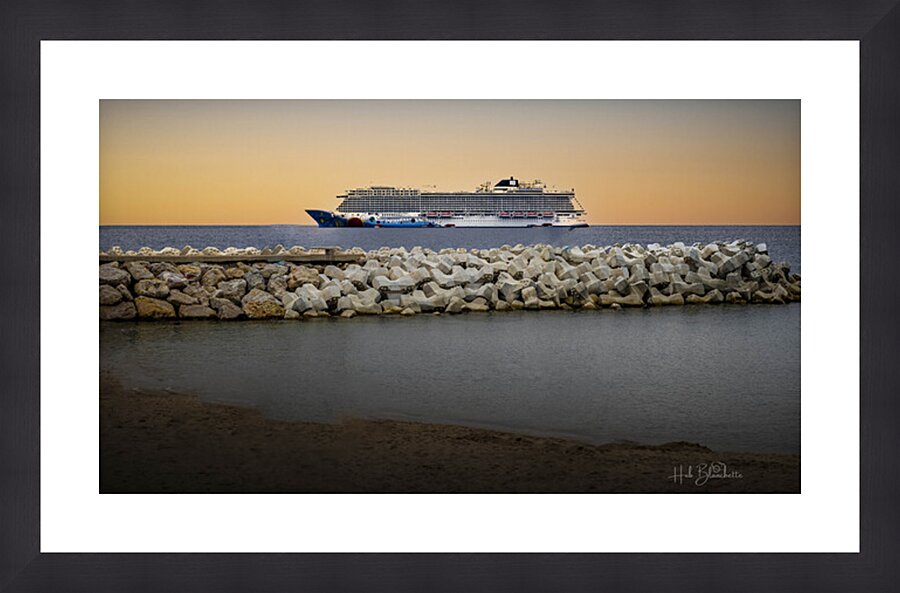 Norwegian Breakaway Cannes France Picture Frame Printing