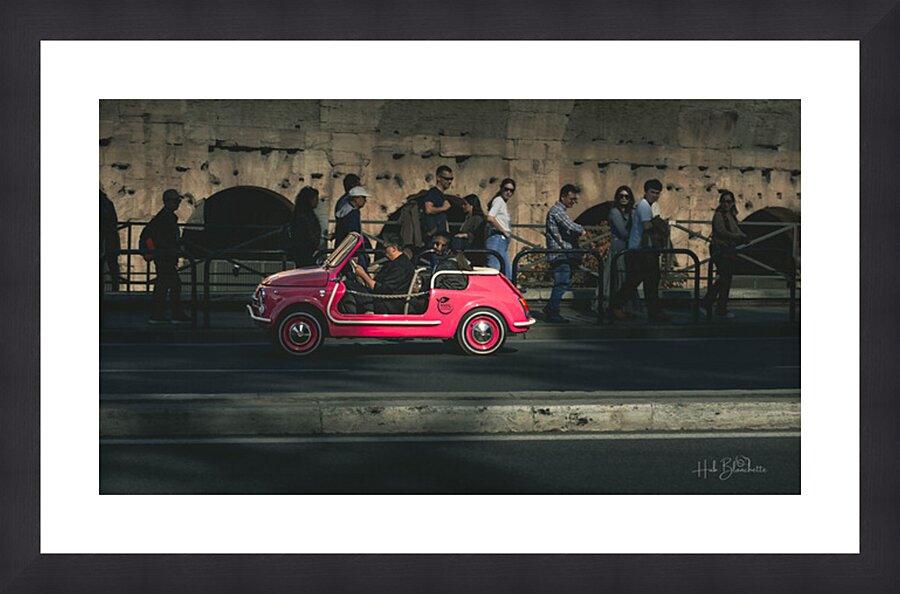 Transportation Rome Italy Picture Frame Printing