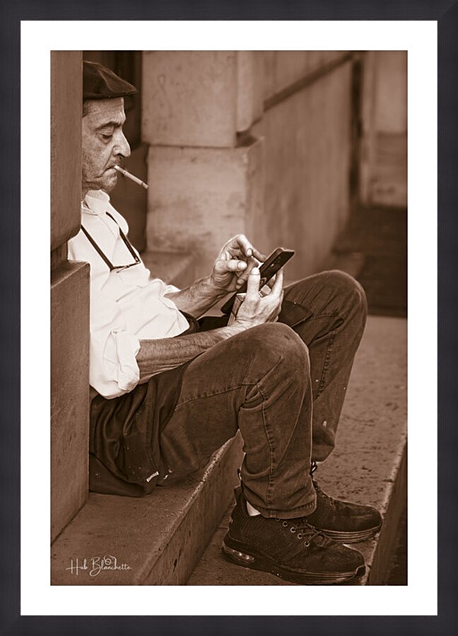 Coffee Break Rome Italy Picture Frame Printing