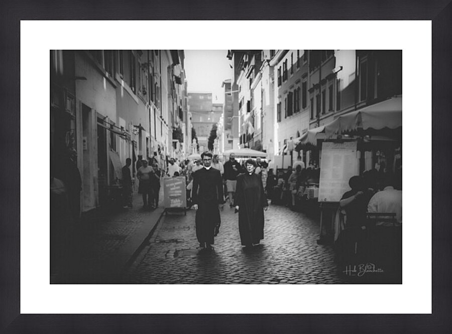 Priests Rome Italy Picture Frame Printing