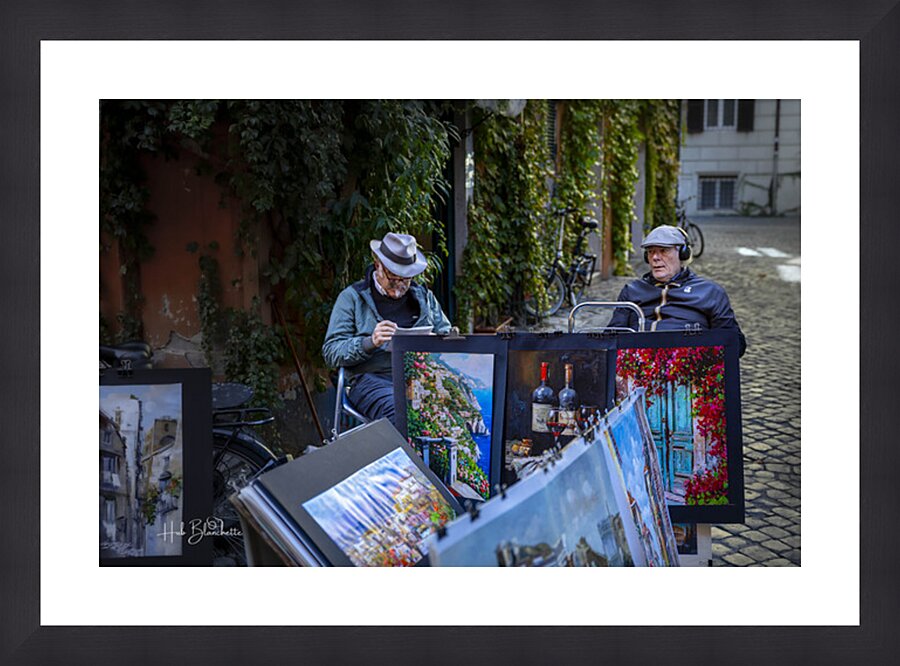 Artists Amalfi Italy Picture Frame Printing