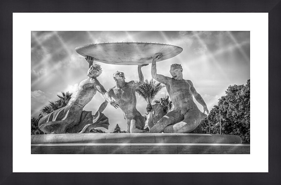 Triton Fountain Valletta Malta Spain Picture Frame Printing
