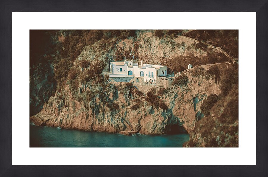 Tiny House Positano Italy Picture Frame Printing
