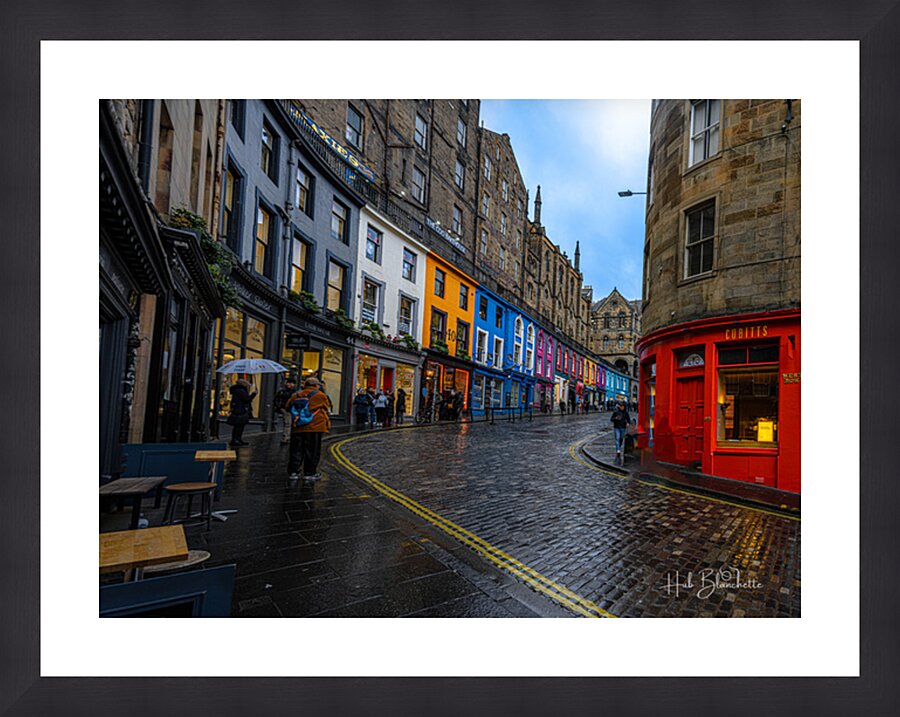 Victoria Street in Edinburgh Scotland UK Picture Frame Printing