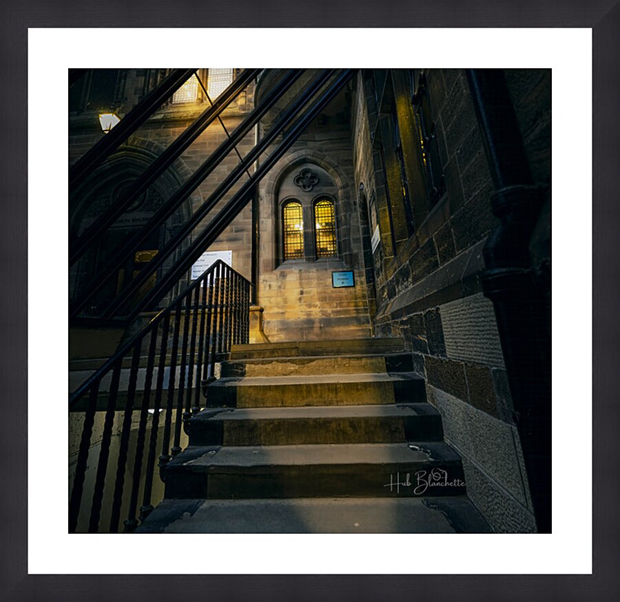 Lion and Unicorn Staircase University Of Glasgow Scotland UK Picture Frame Printing