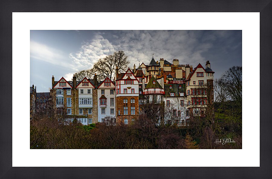 Ramsay Garden In Edinburgh Scotland UK Cadre photo