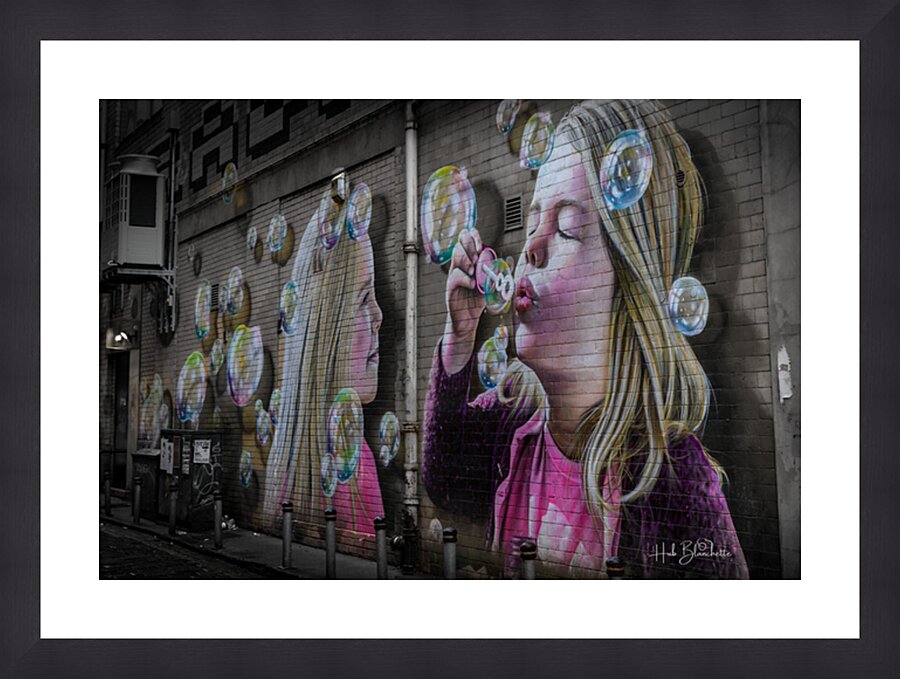 Bubbles Mural Glasgow Scotland UK Cadre photo