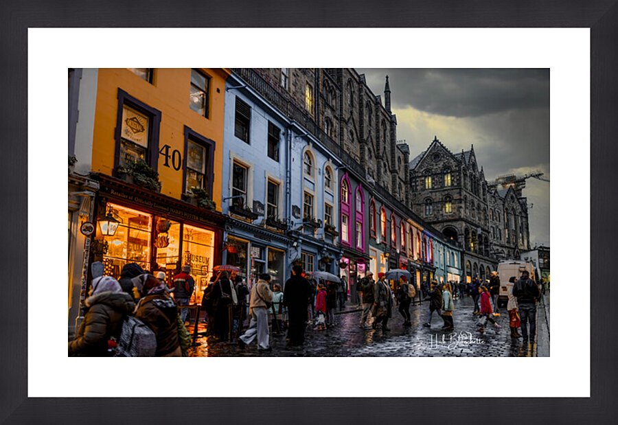 Victoria Street Edinburgh’s Old Town Scotland UK Picture Frame Printing