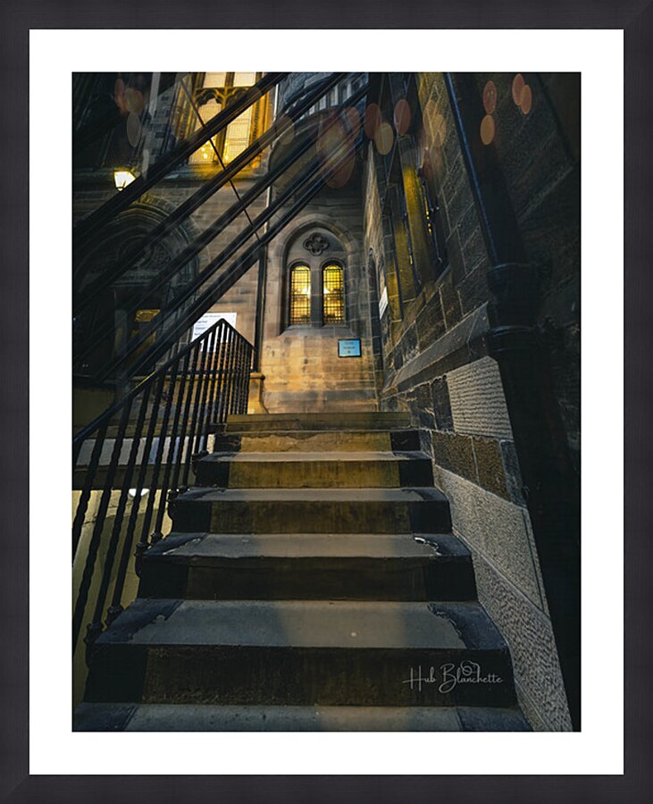  Lion and Unicorn Staircase University Of Glasgow Scotland UK Picture Frame Printing