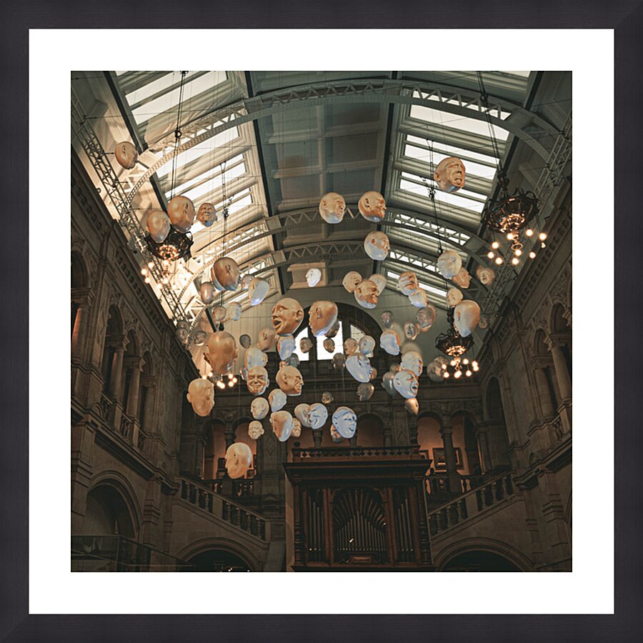 Floating Heads Kelvingrove Art Gallery and Museum in Glasgow Scotland UK Picture Frame Printing