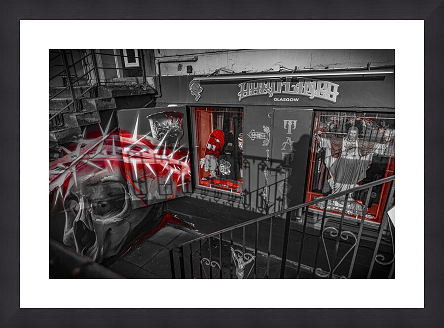 Hardlines Tattoo Glasgow Scotland UK Picture Frame Printing