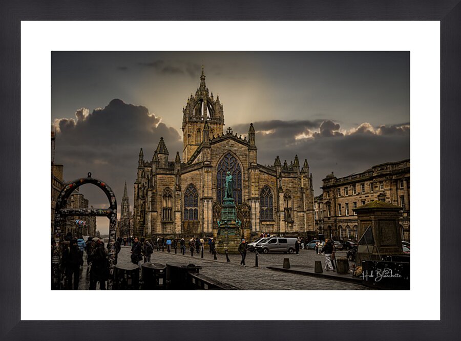 St Giles Cathedral High Kirk of Edinburgh Scotland UK Picture Frame Printing