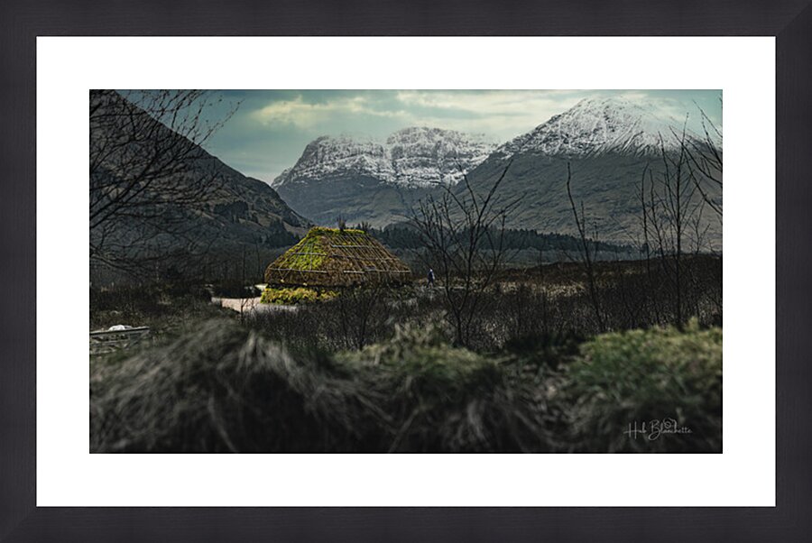 Turf and Creel House Scottish Highlands Scotland UK Picture Frame Printing