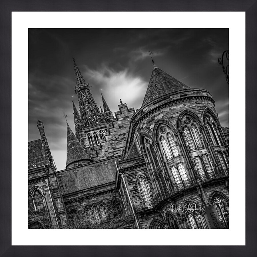 Gothic Revival architecture of the University of Glasgow’s Gilmorehill campus Scotland UK Picture Frame Printing