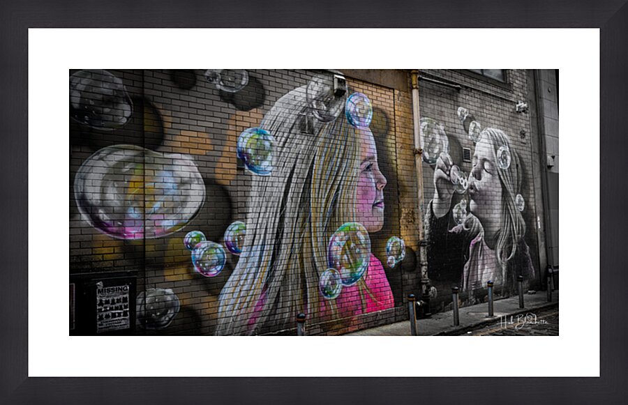 Bubbles Mural Glasgow Scotland UK Picture Frame Printing