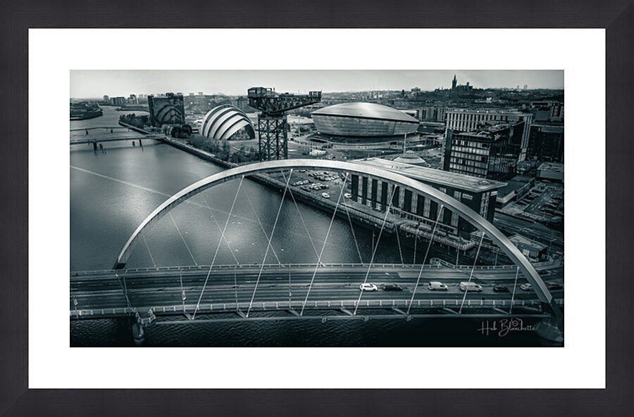 Squinty Bridge Glasgow Scotland UK Picture Frame Printing