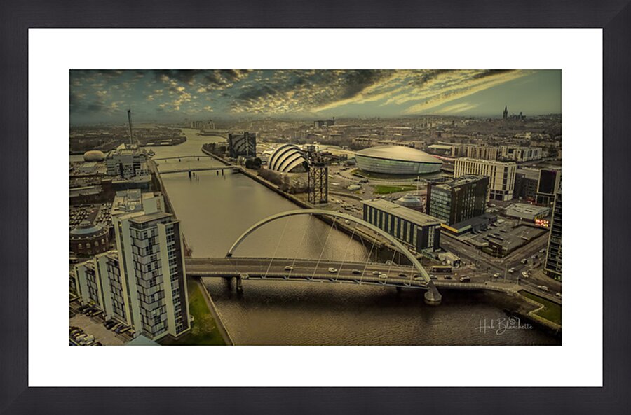 River Clyde Glasgow Scotland UK Picture Frame Printing