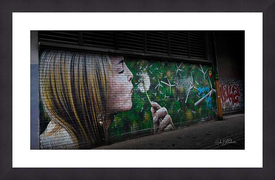 Wind Power Mural Glasgow Scotland UK Picture Frame Printing