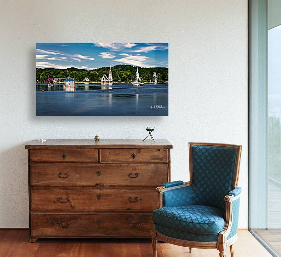 Three Churches Mahone Nova Scotia  Reproduction