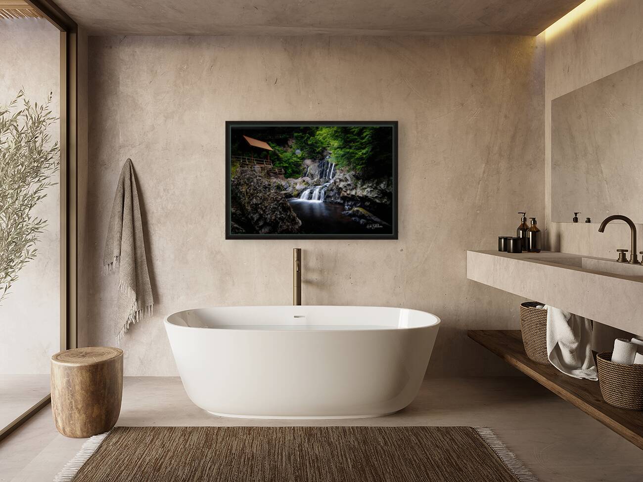 Victoria Park Waterfall Truro Nova Scotia Canada Reproduction