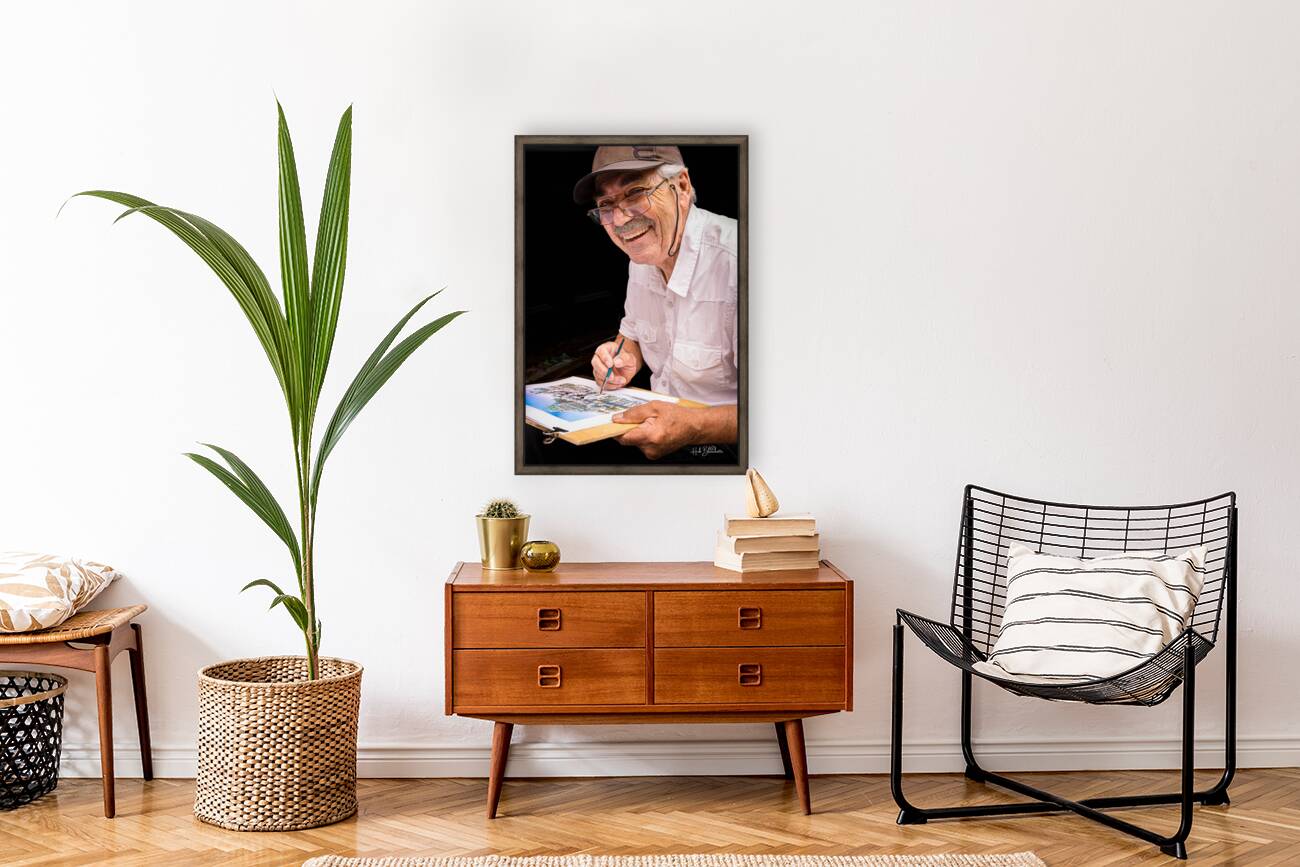 Artist On The Rue Du Tresor In Old Quebec Canada Reproduction