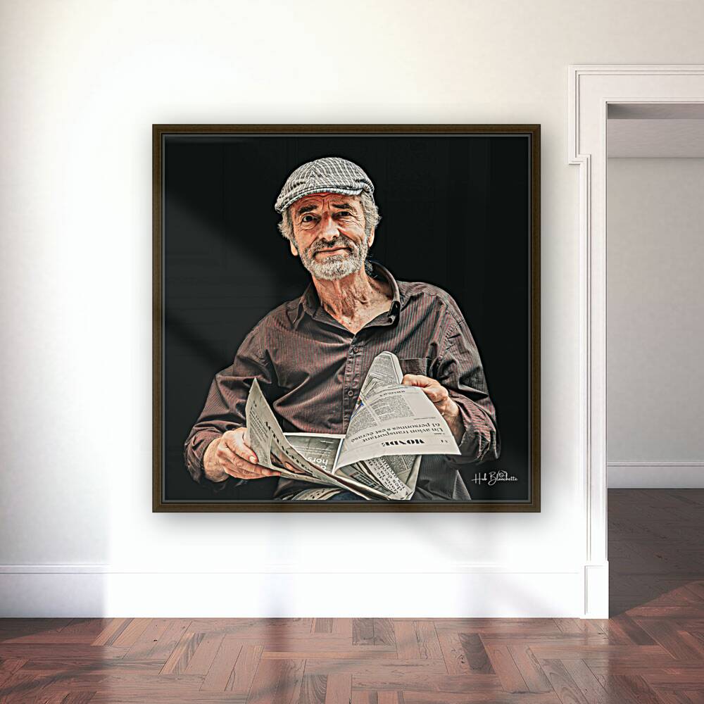 Artist On The Rue Du Tresor In Old Quebec Canada Reproduction