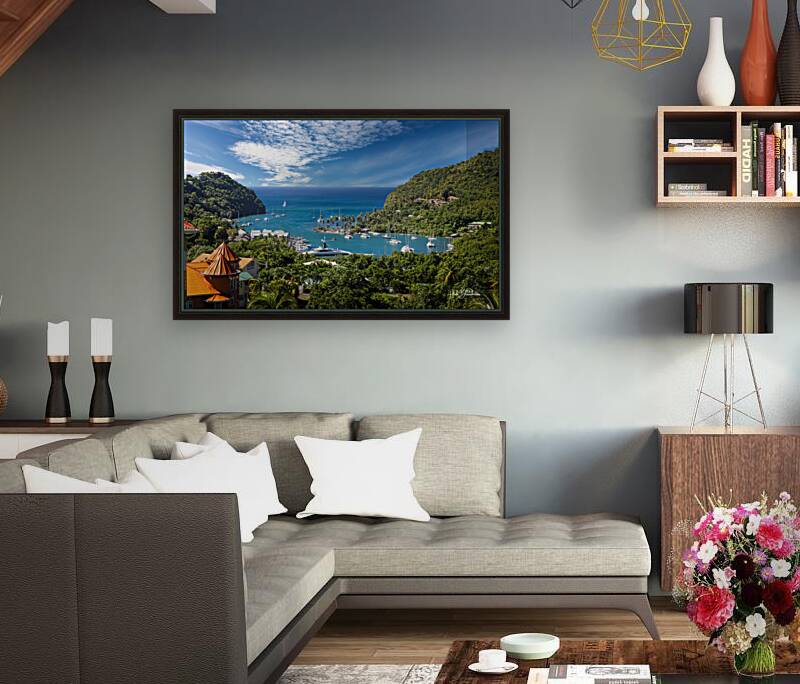 Marigot Bay Saint Lucia Reproduction