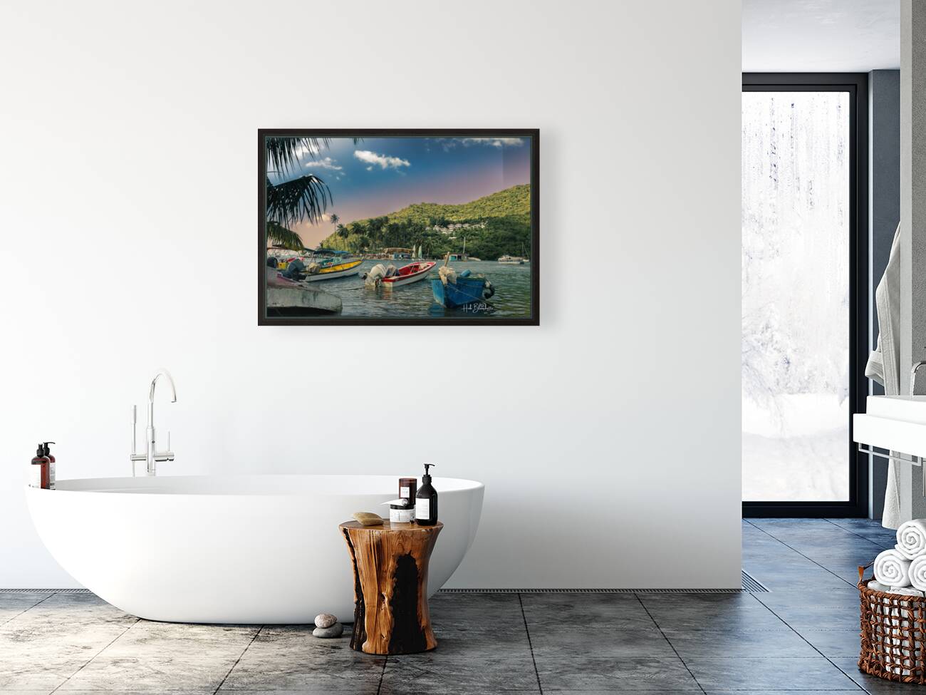 Marigot Public Beach Saint Lucia Reproduction