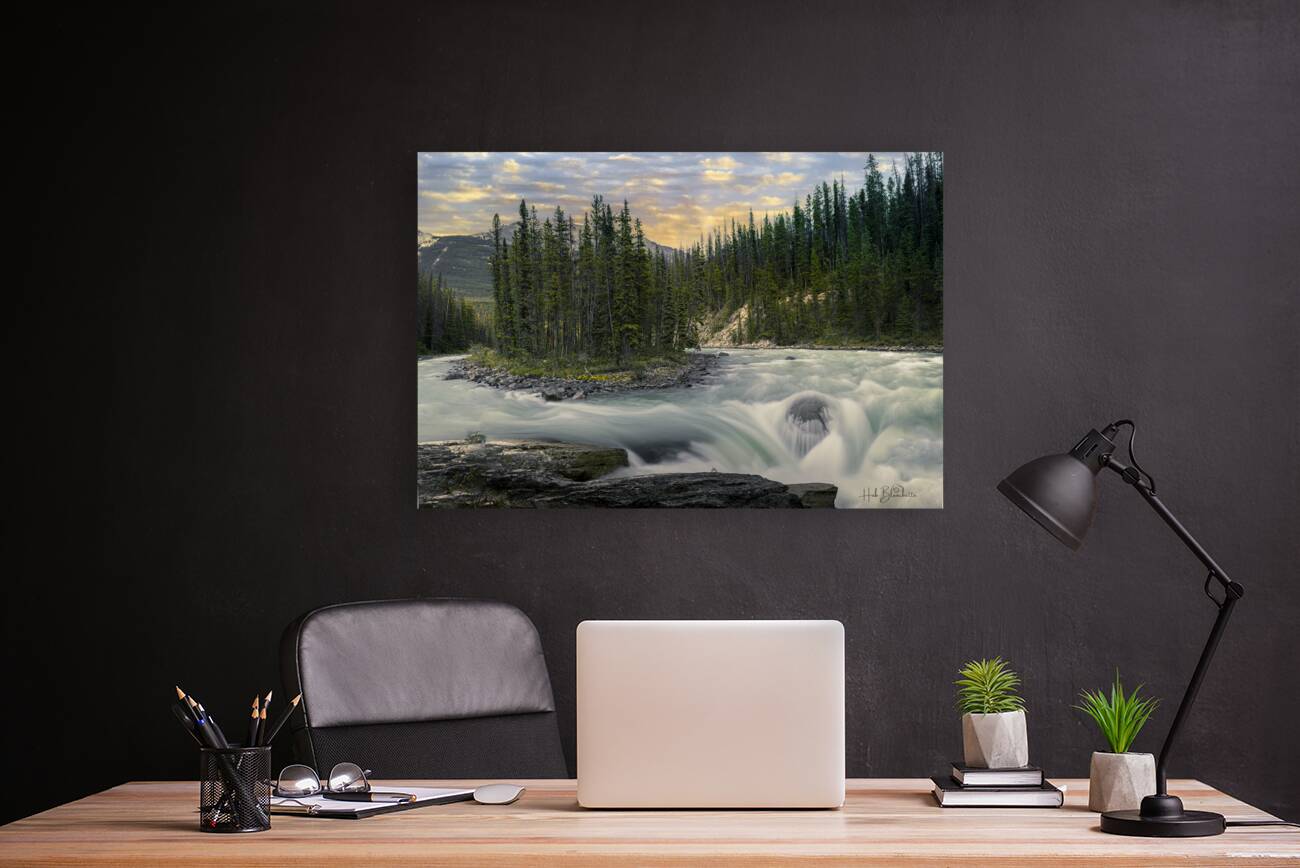 Sunwapta Falls Jasper Alberta Canada Reproduction