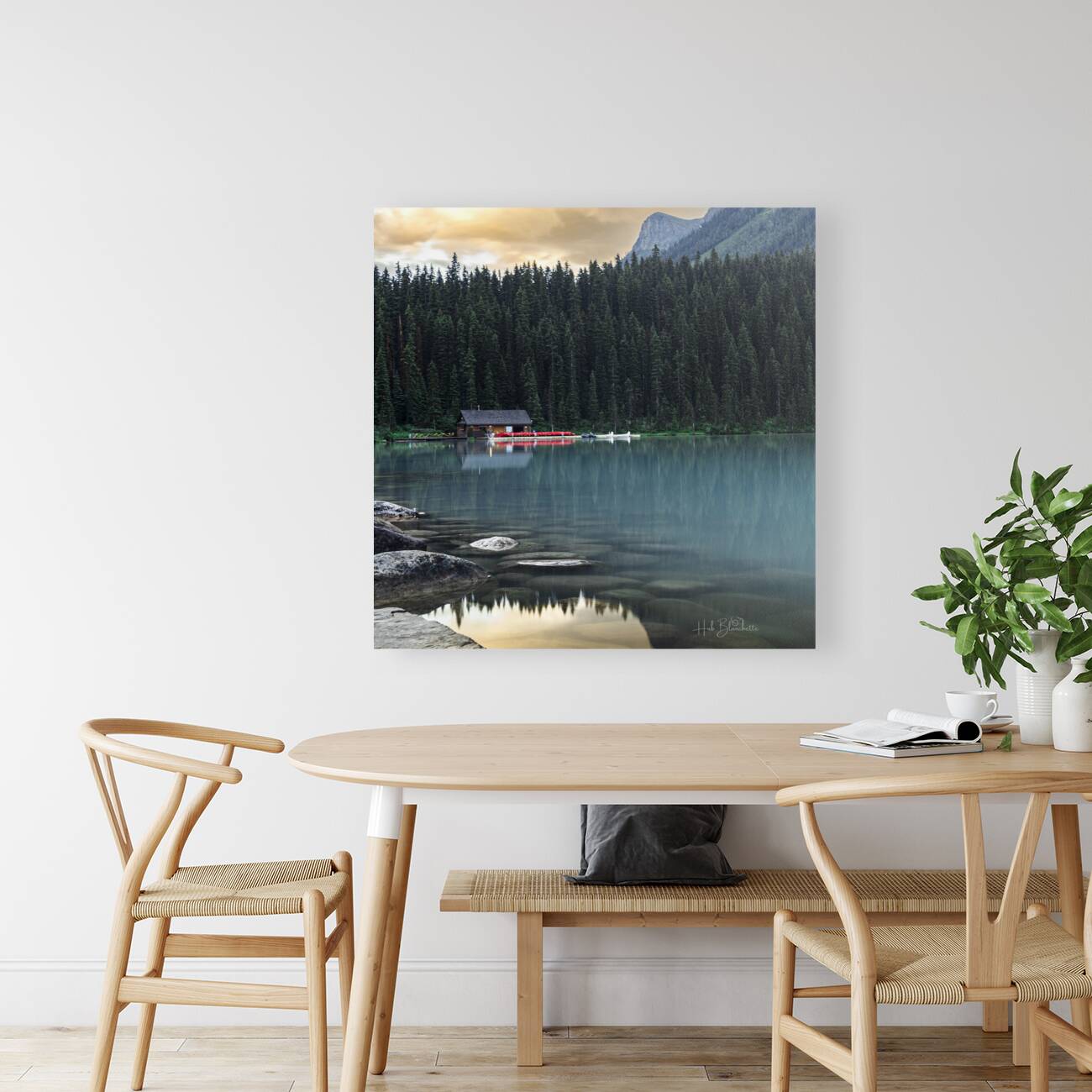 Canoe Club Lake Louise Alberta Canada Reproduction