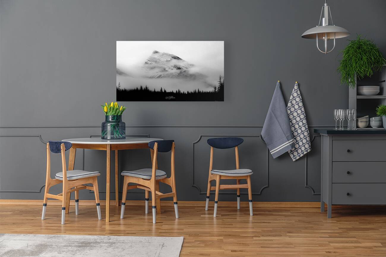 Sleeping Mountain In The Rockies Alberta Canada Reproduction