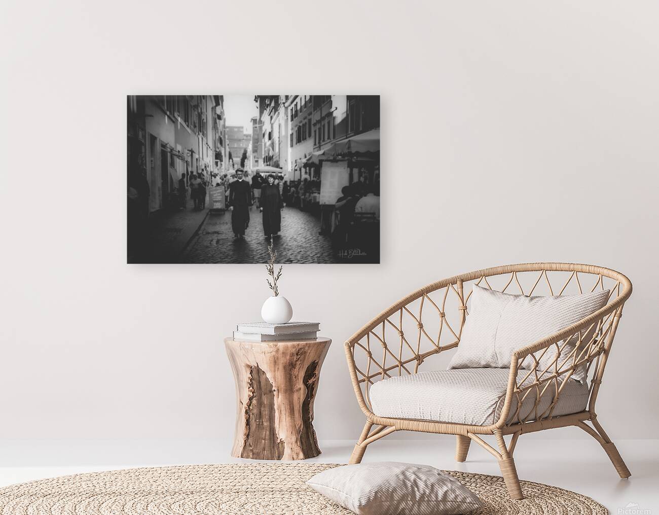 Priests Rome Italy Reproduction