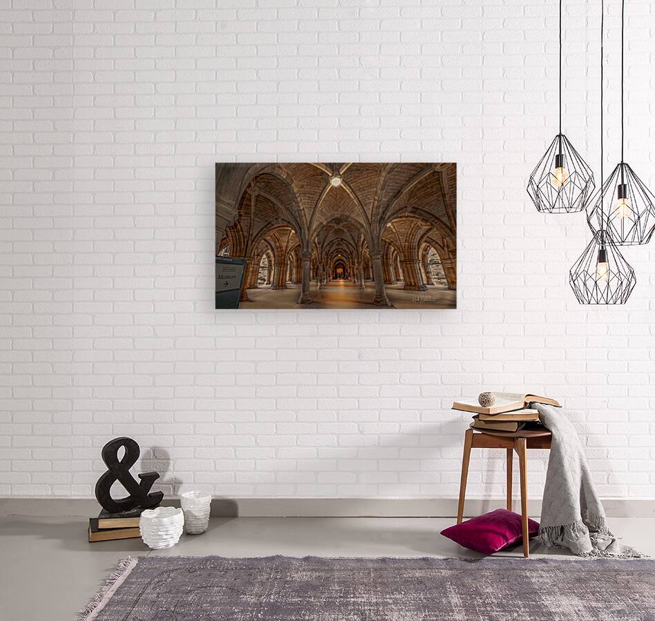 Cloisters Undercroft at the University of Glasgow Scotland UK Reproduction