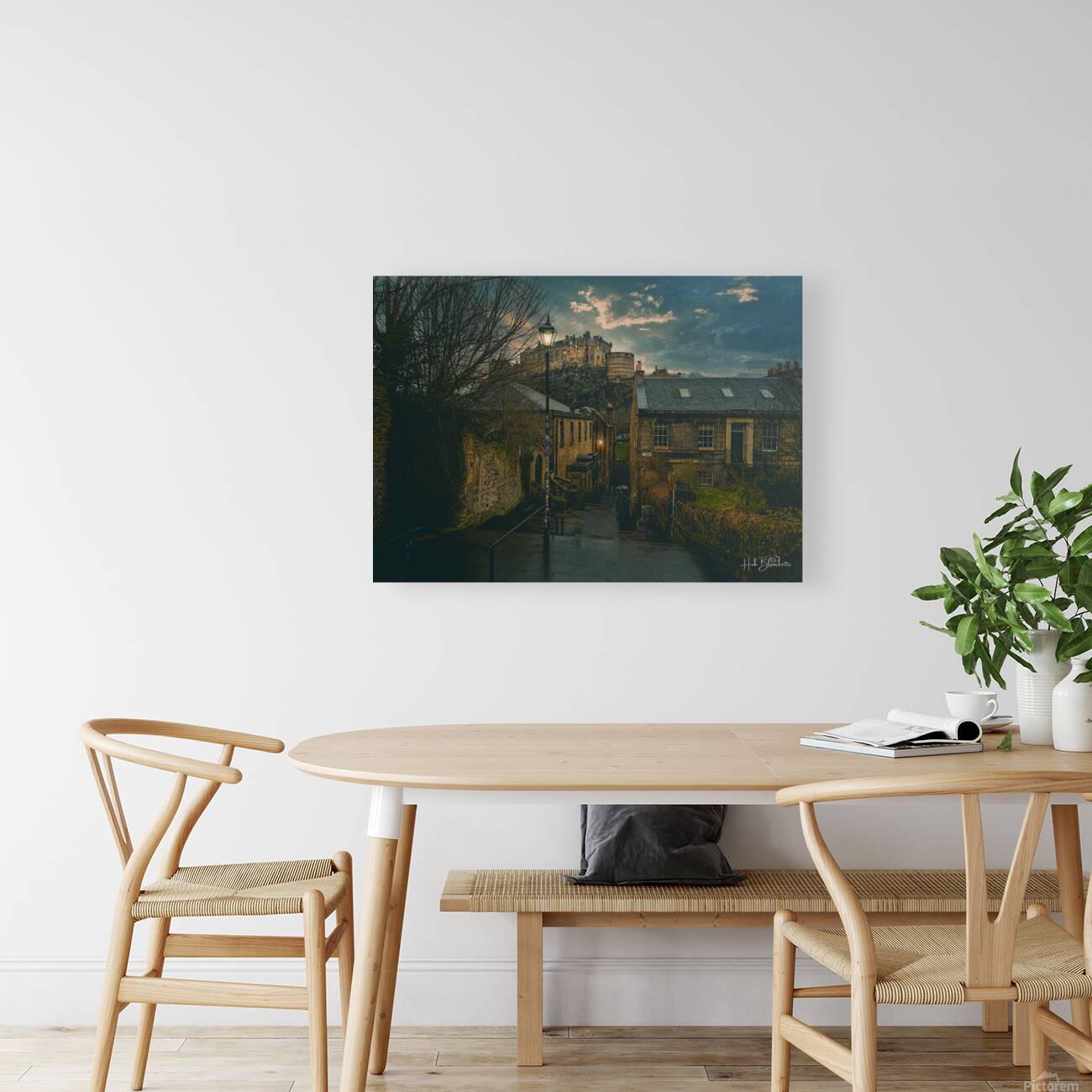 Edinburgh Castle Vennel Steps Edinburgh Scotland UK Reproduction