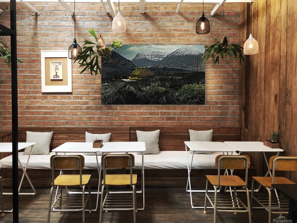 Turf and Creel House Scottish Highlands Scotland UK Reproduction