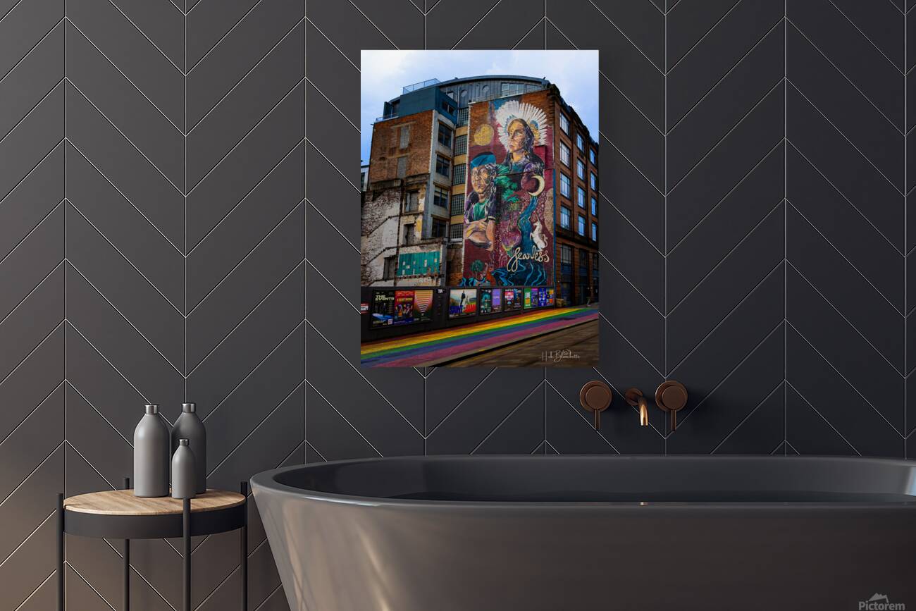 Bow Down Honour the Roots Mural Glasgow Scotland UK Reproduction