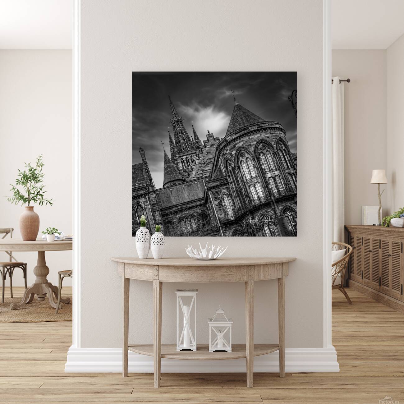 Gothic Revival architecture of the University of Glasgow’s Gilmorehill campus Scotland UK Reproduction