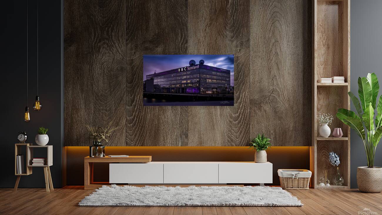 BBC Scotland headquarters at Pacific Quay in Glasgow Reproduction