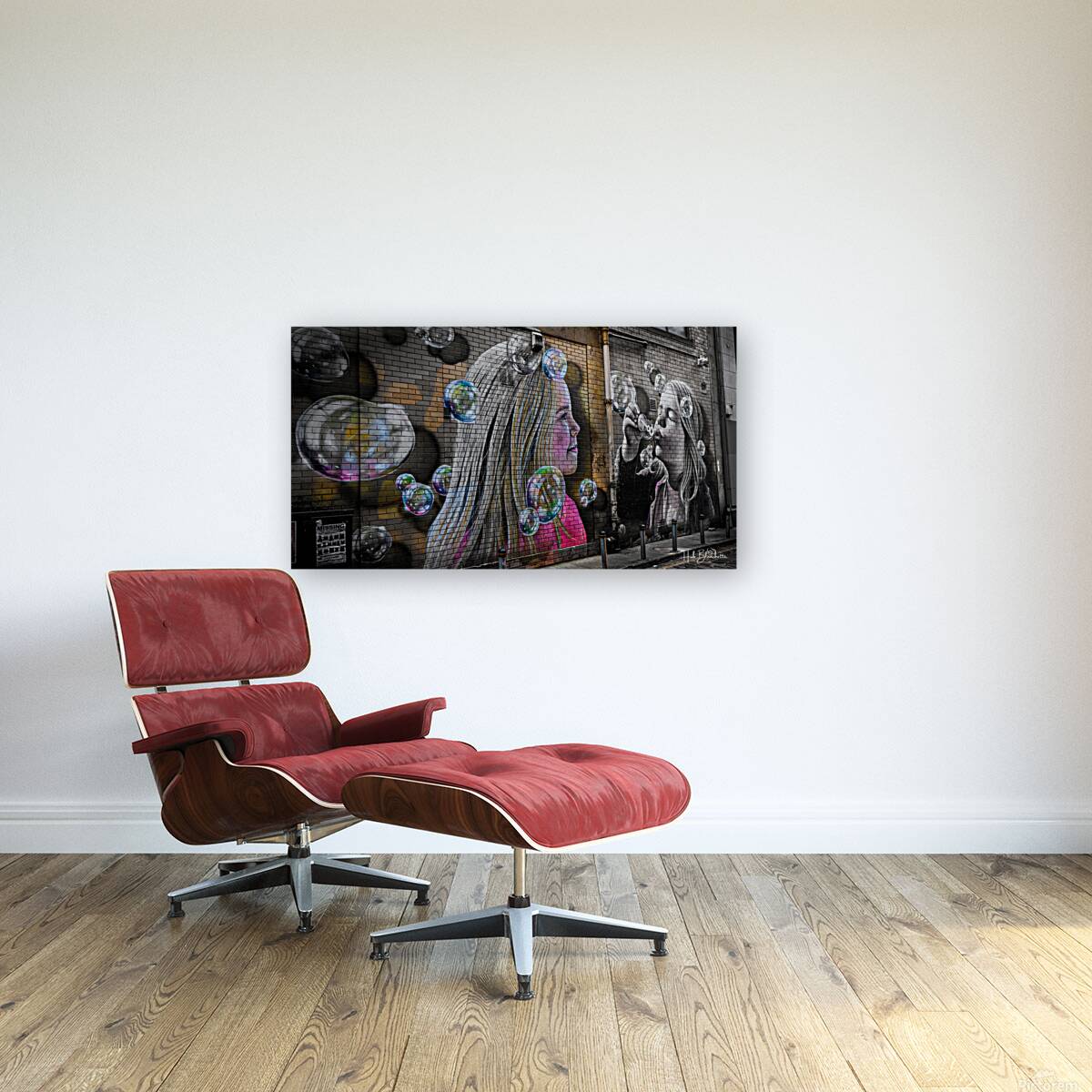 Bubbles Mural Glasgow Scotland UK Reproduction