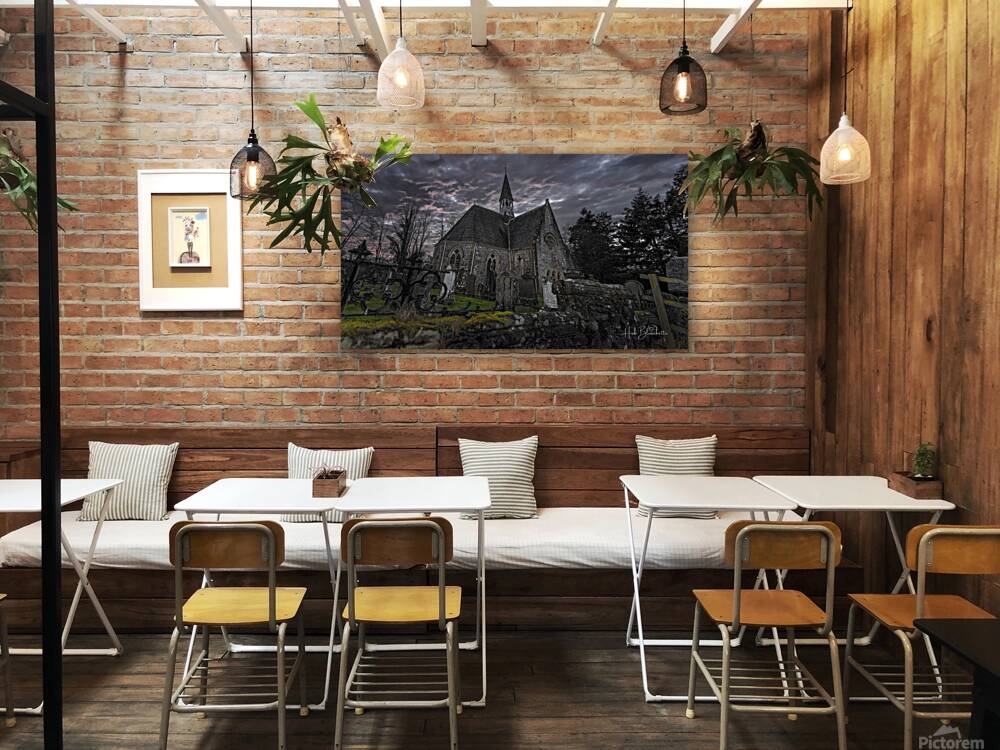 Kilmore Graveyard And Church Drumnadrochit in the Scottish Highlands Reproduction