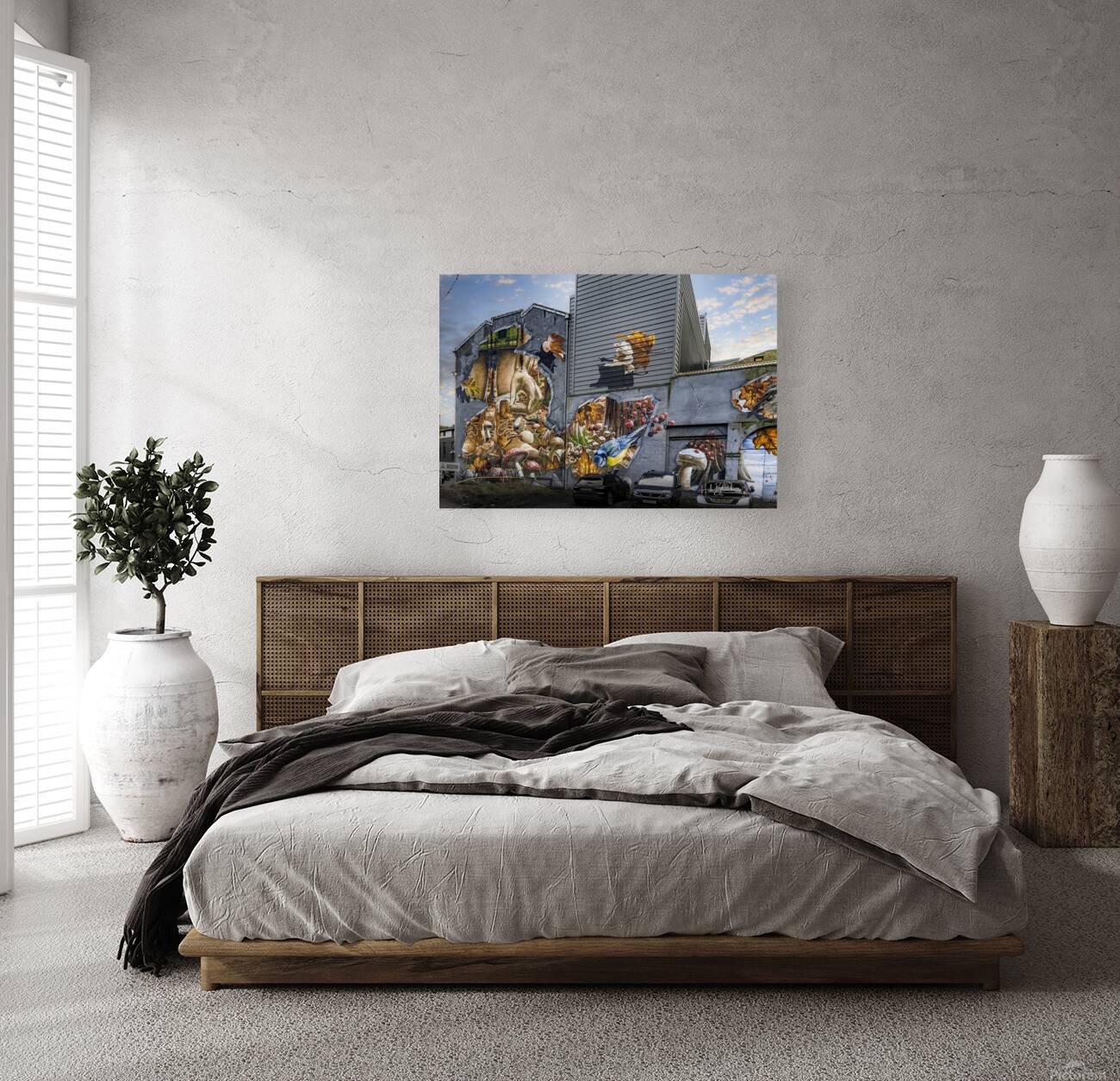 Fellow Glasgow Residents Mural Scotland UK Reproduction