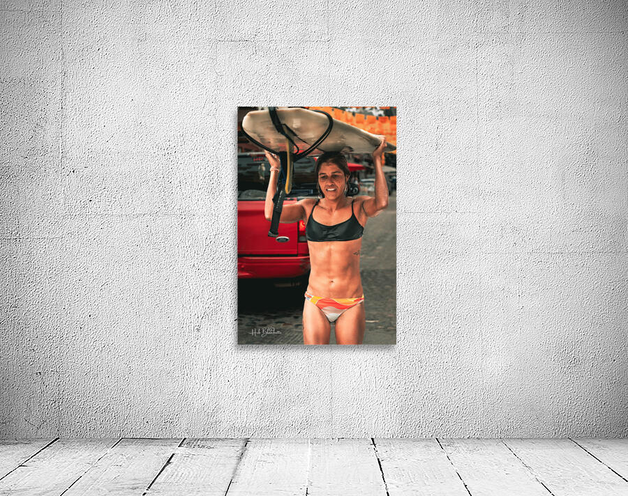 Surfer Girl Sayulita Mexico Wall Preview