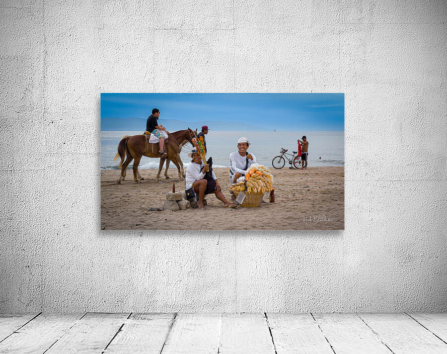 Tourist Workers Locals Puerto Vallarta Mexico Wall Preview