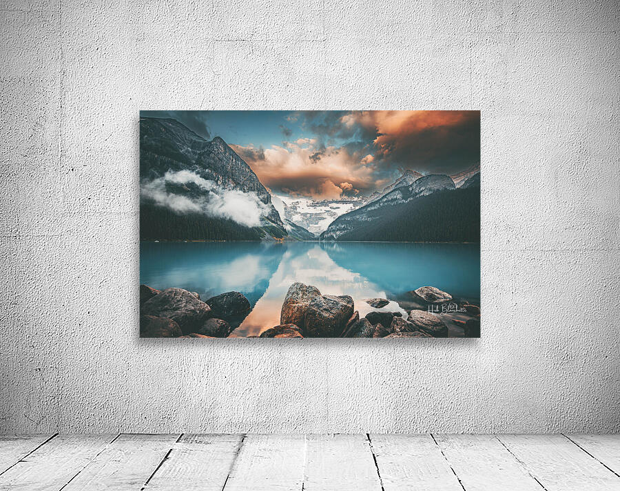 Sunrise At The Lake Louise Alberta Canada Fairmont Hotel Wall Preview